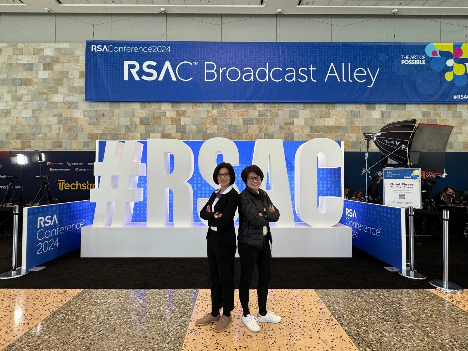 Cam and May at RSAC 2024 San Fran